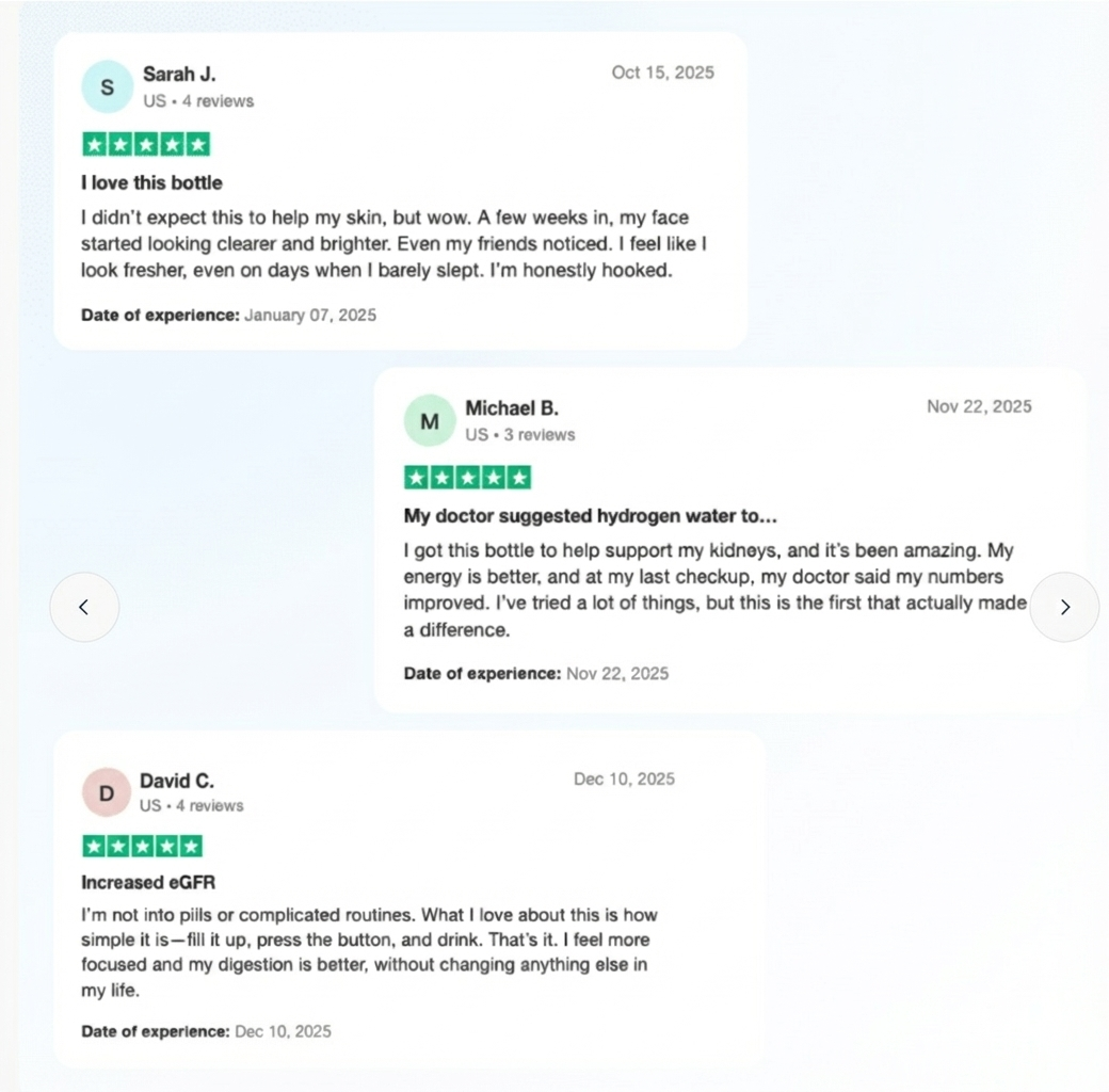 Hydrova - Hydrogen Enriched Wellness Bottle