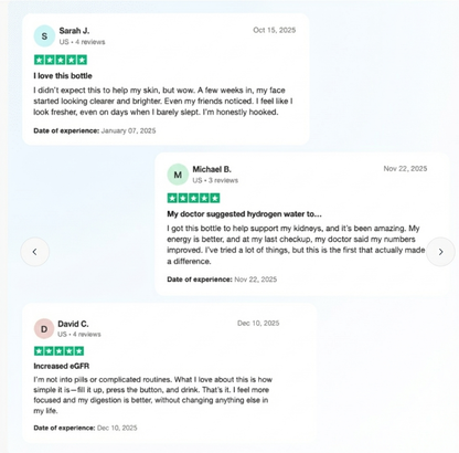 Hydrova - Hydrogen Enriched Wellness Bottle